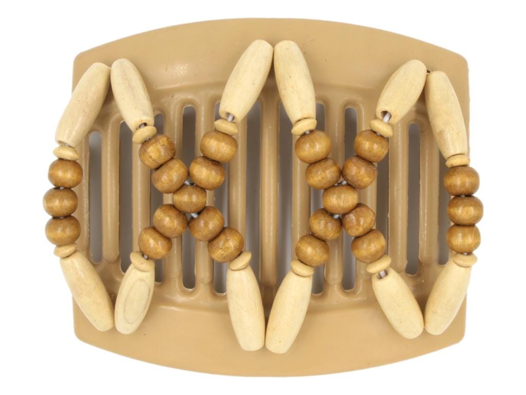 African Butterfly Thick Hair Comb - Beada Blonde 108