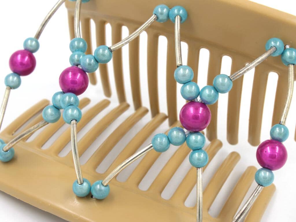 African Butterfly Thick Hair Comb - Beada Tube Blonde 49