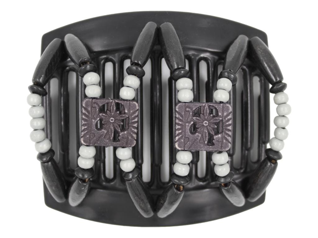 African Butterfly Thick Hair Comb - Dupla Black 151