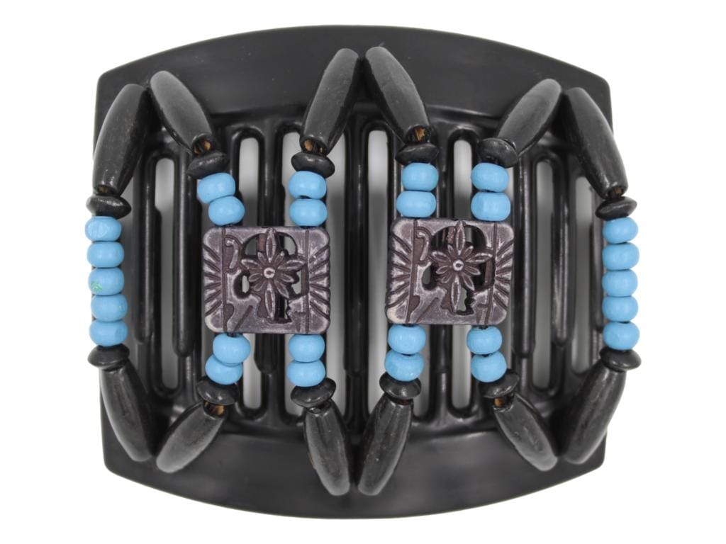 African Butterfly Thick Hair Comb - Dupla Black 153