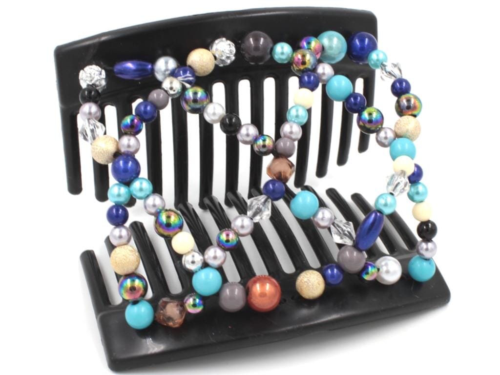 African Butterfly Thick Hair Comb - Ndalena Black 132