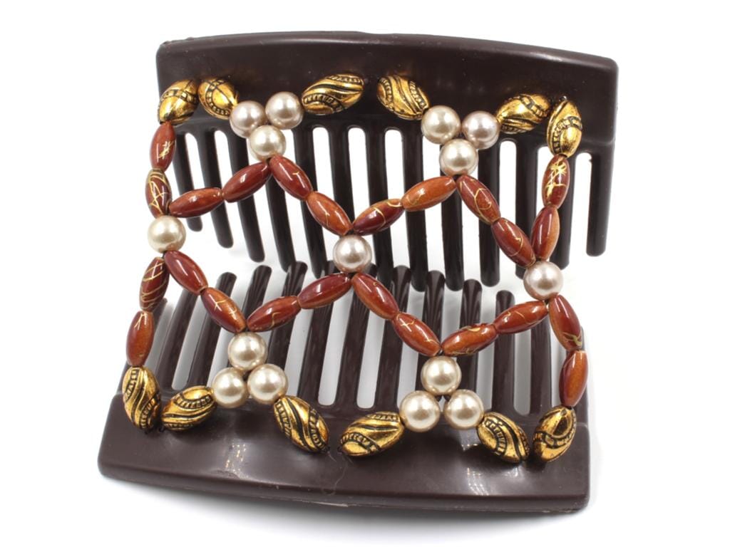African Butterfly Thick Hair Comb - Ndalena Brown 182