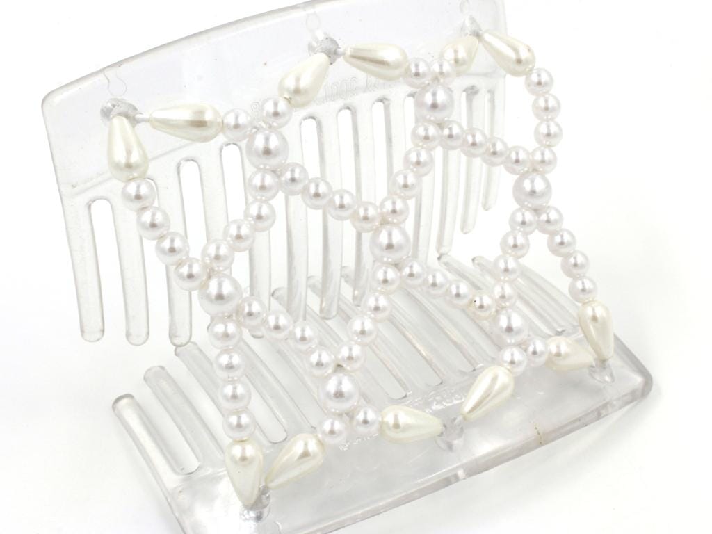 African Butterfly Thick Hair Comb - Ndalena Clear 106