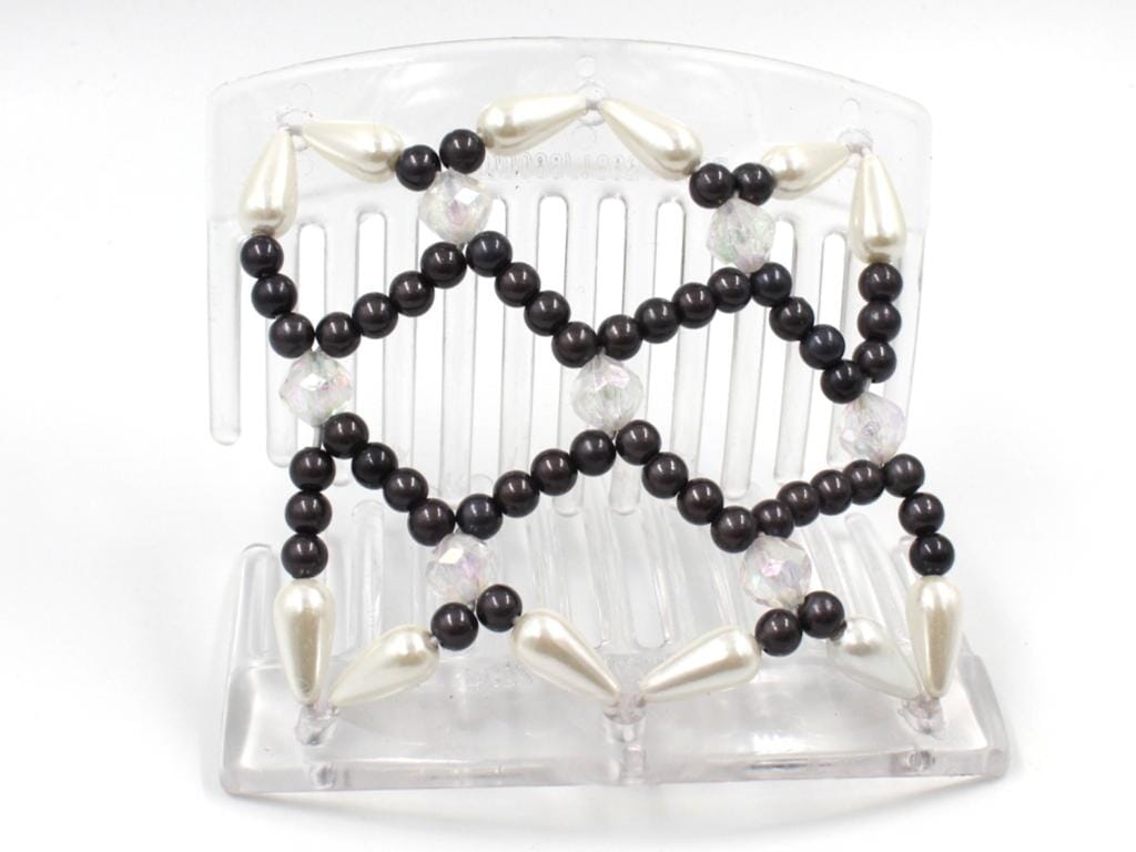 African Butterfly Thick Hair Comb - Ndalena Clear 112