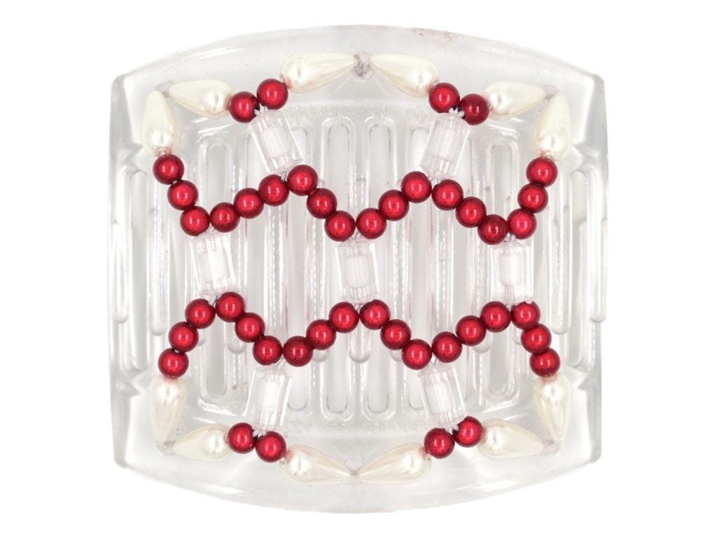 African Butterfly Thick Hair Comb - Ndalena Clear 120