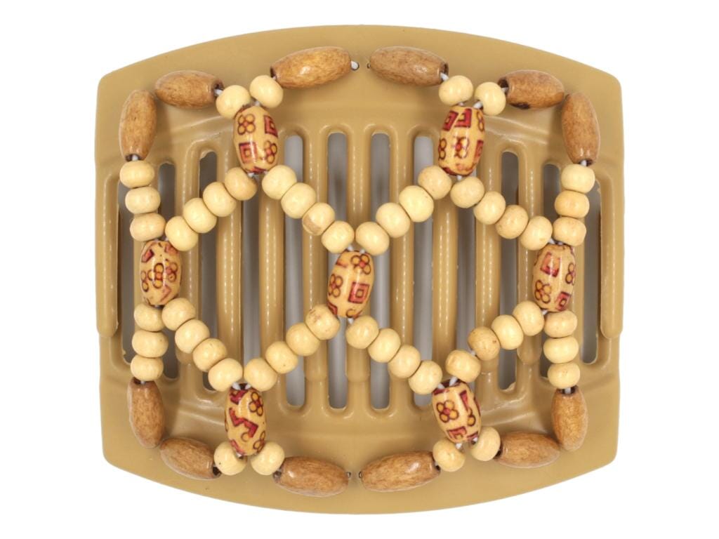 African Butterfly Thick Hair Comb - Ndebele Blonde 99