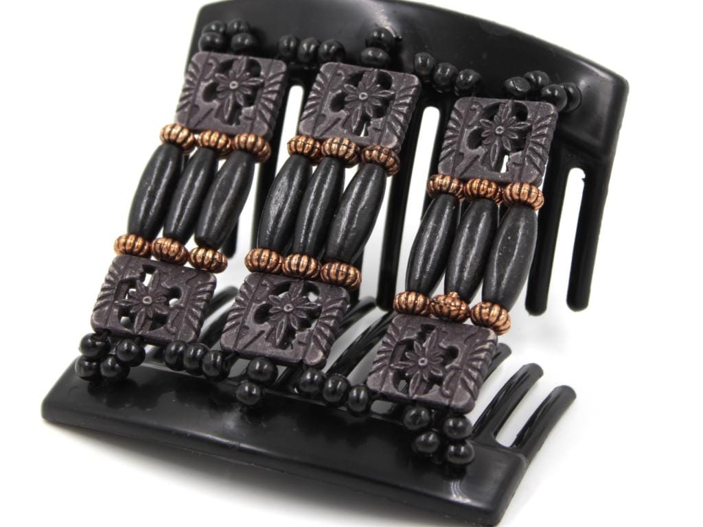 African Butterfly Thick Hair Comb - Tripla Black 48