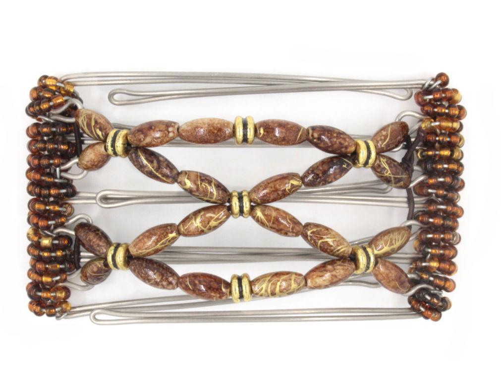 African Butterfly - 5 Tong Wire Hair Clip 146