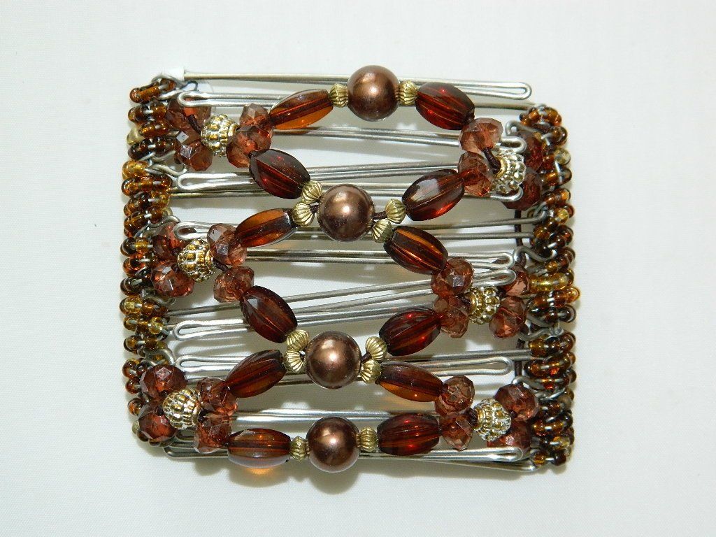 African Butterfly - 7 Tong Wire Hair Clip 81