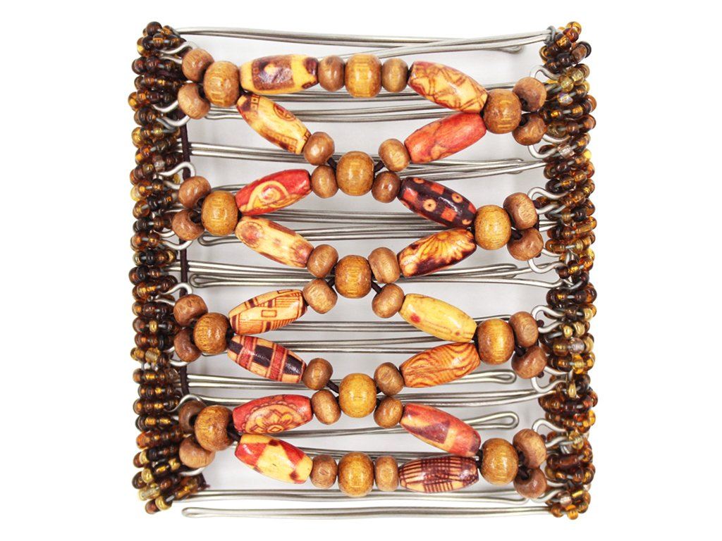 African Butterfly - 9 Tong Wire Hair Clip 512