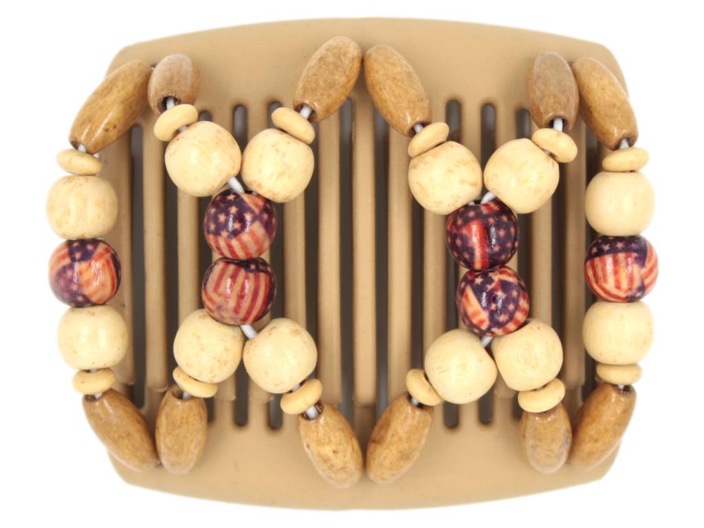 African Butterfly Chameleon Hair Comb - Beada Blonde 15