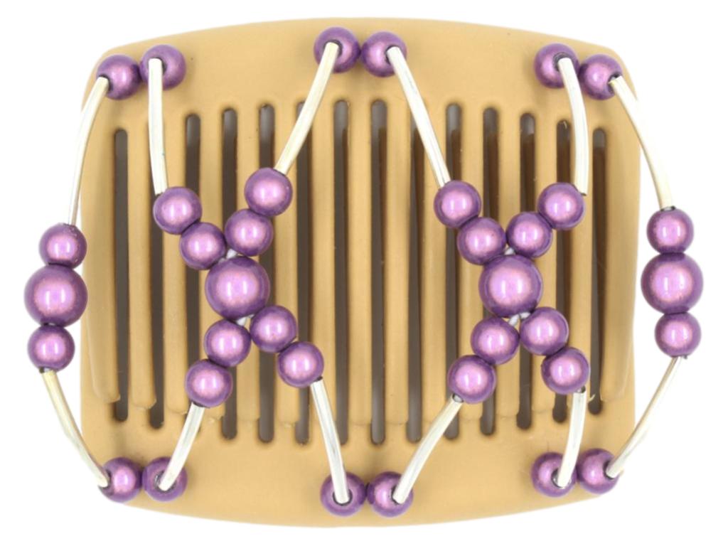 African Butterfly Chameleon Hair Comb - Beada Tube Blonde 11