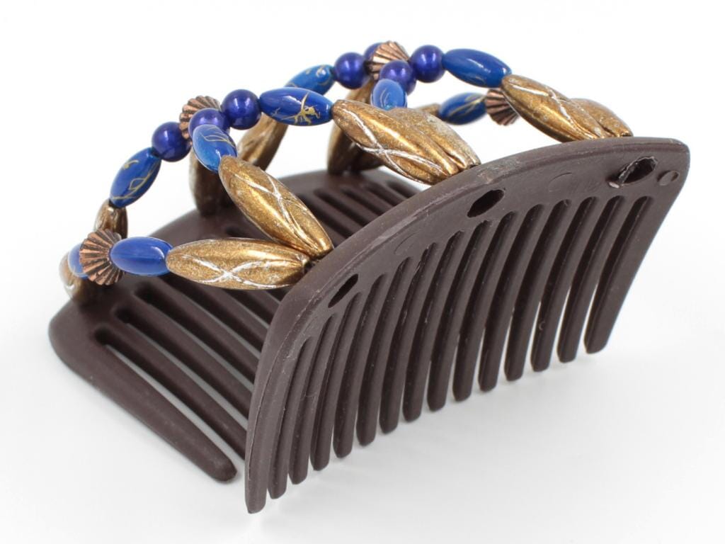 African Butterfly Chameleon Hair Comb - Dalena Brown 38