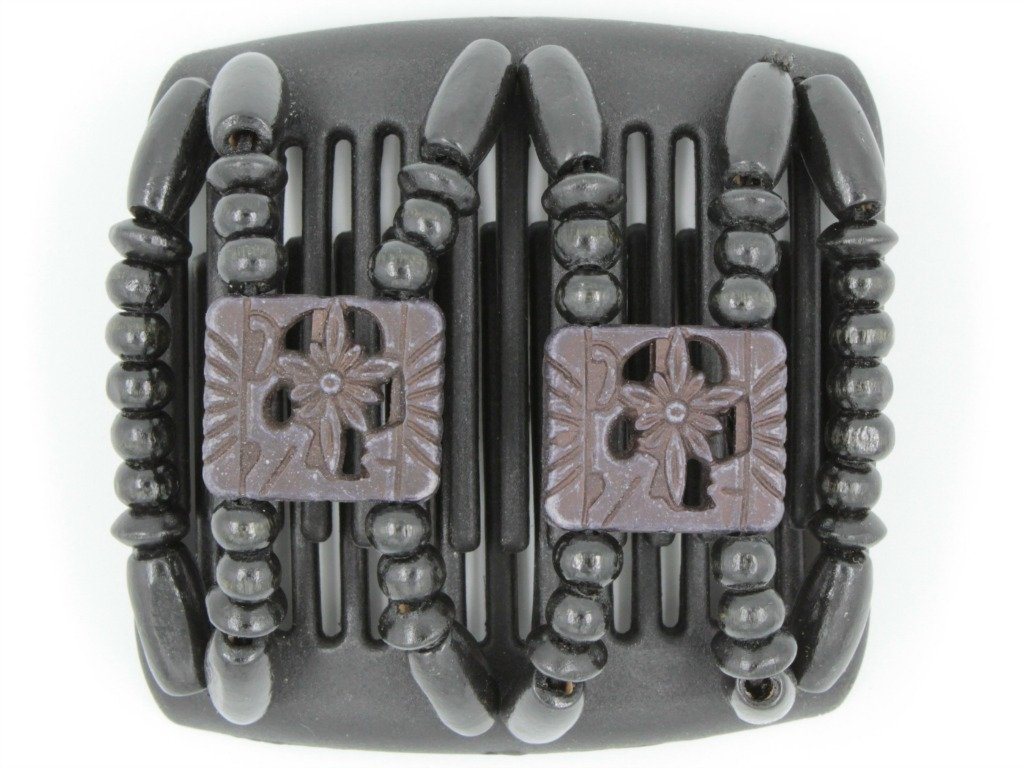 African Butterfly Chameleon Hair Comb - Dupla Black 01