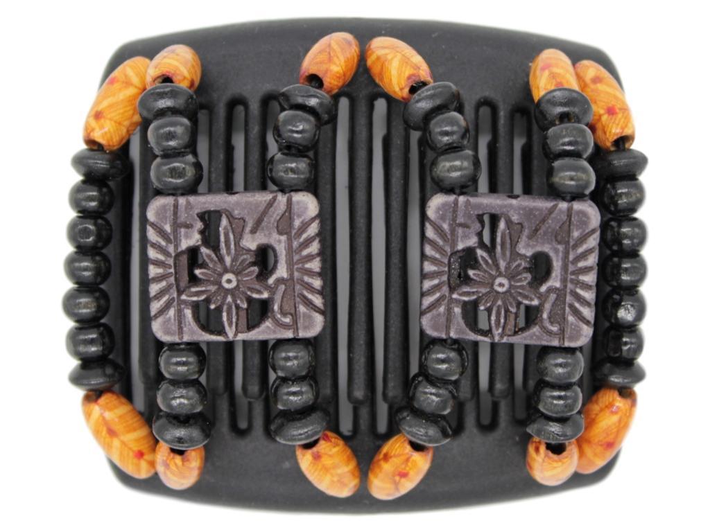 African Butterfly Chameleon Hair Comb - Dupla Black 18