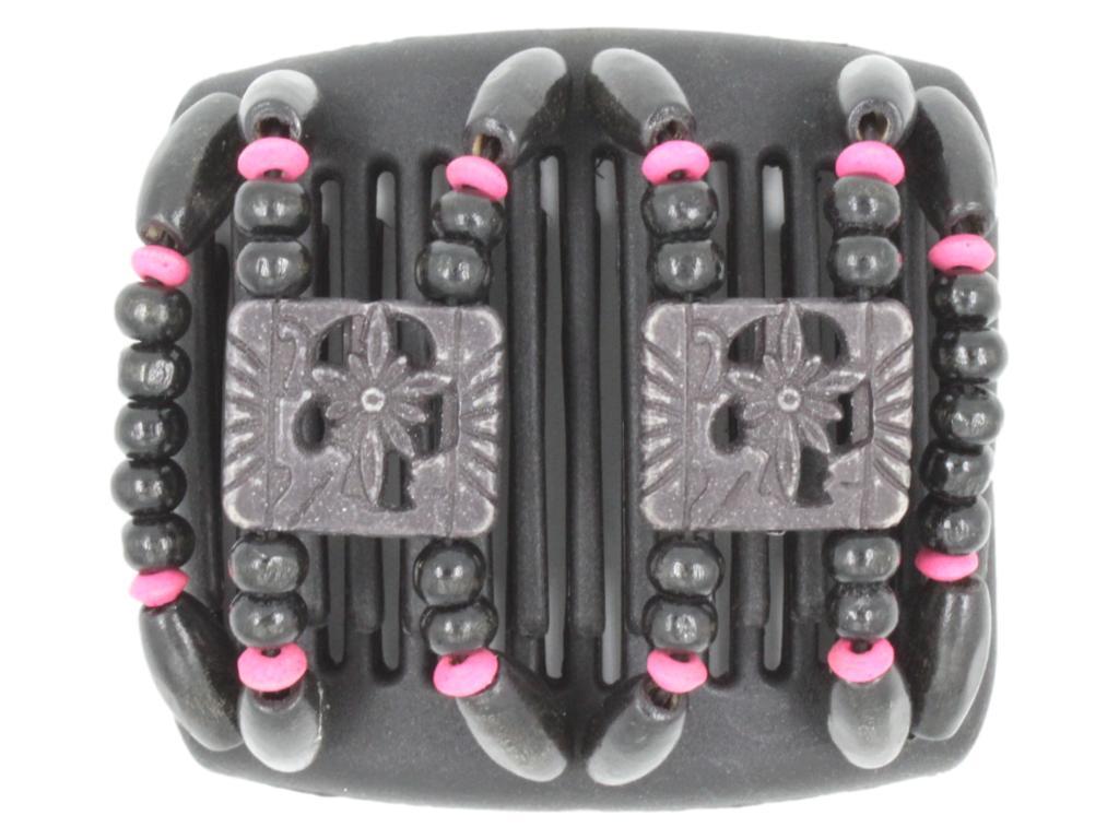 African Butterfly Chameleon Hair Comb - Dupla Black 25