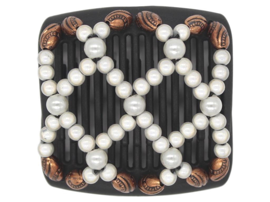 African Butterfly Chameleon Hair Comb - Ndalena Black 26