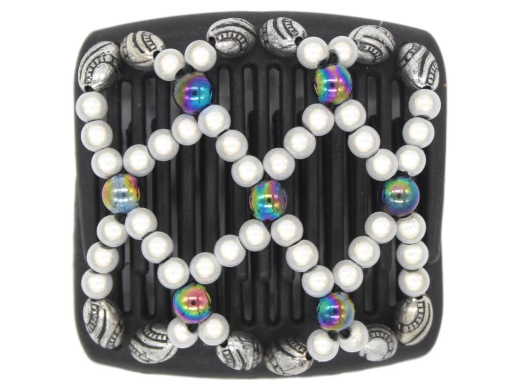 African Butterfly Chameleon Hair Comb - Ndalena Black 28