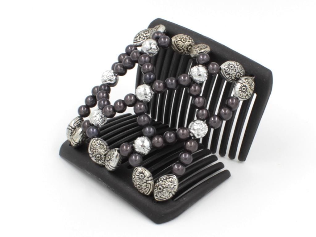 African Butterfly Chameleon Hair Comb - Ndalena Black 41