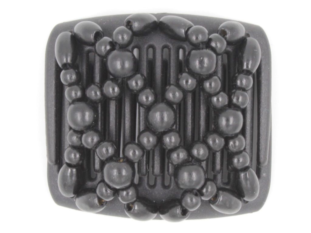 African Butterfly Chameleon Hair Comb - Ndebele Black 10