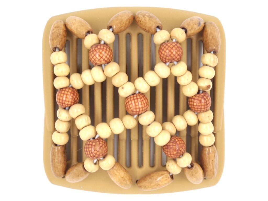 African Butterfly Chameleon Hair Comb - Ndebele Blonde 14