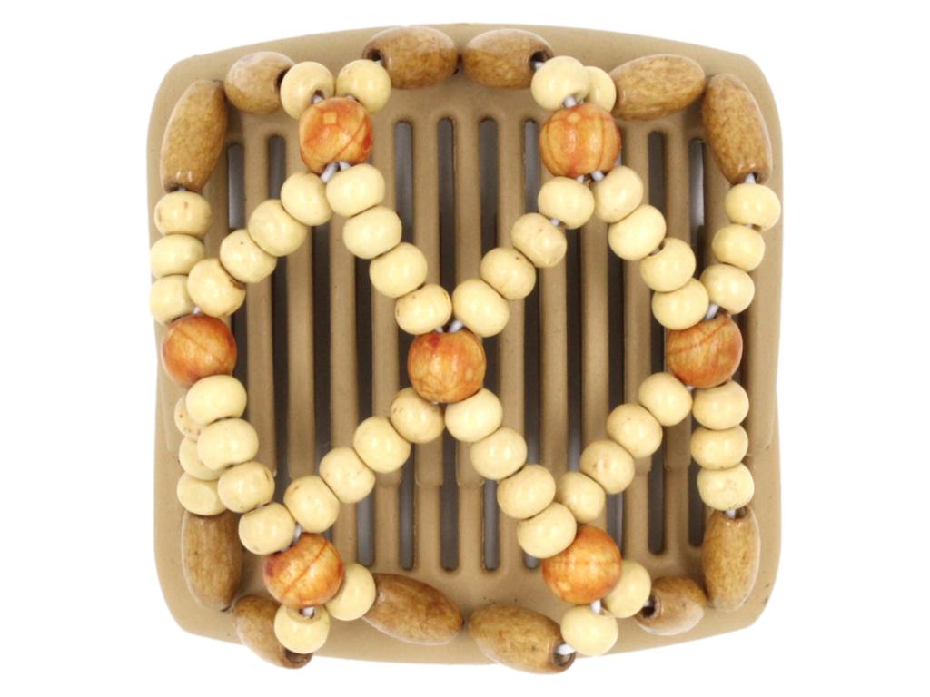 African Butterfly Chameleon Hair Comb - Ndebele Blonde 19