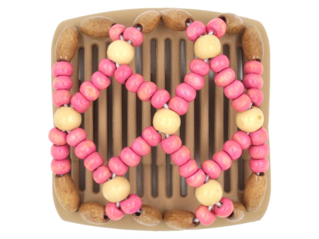 African Butterfly Chameleon Hair Comb - Ndebele Blonde 24