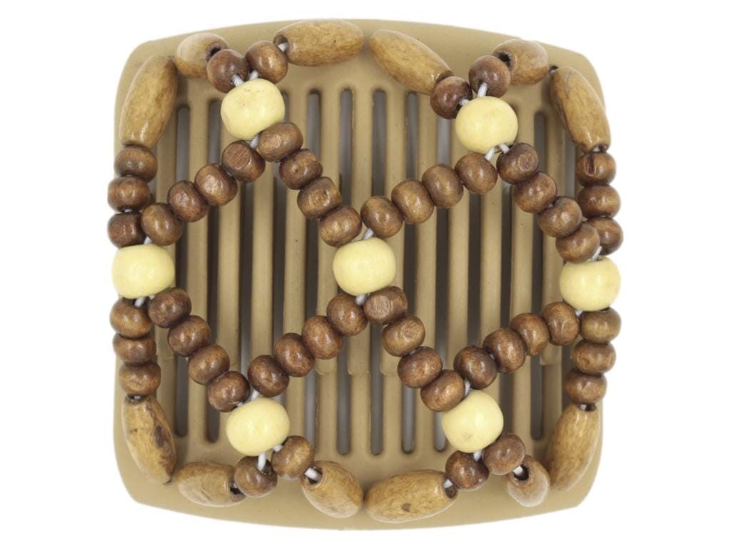 African Butterfly Chameleon Hair Comb - Ndebele Blonde 27