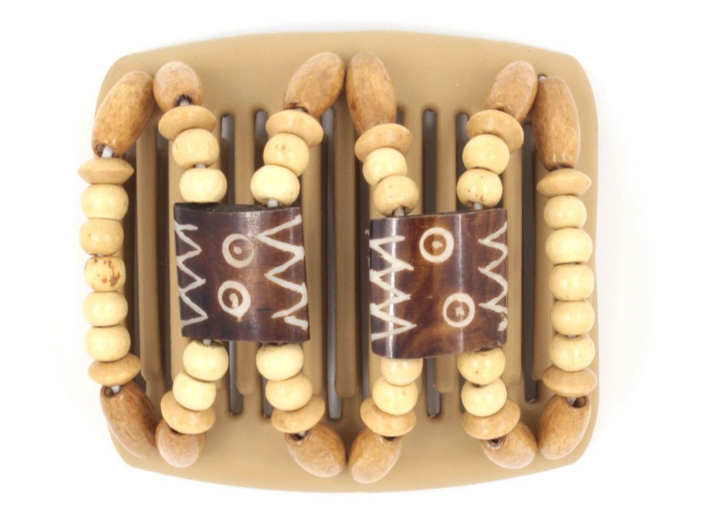 African Butterfly Chameleon Hair Comb - Stones & Bones Blonde 17
