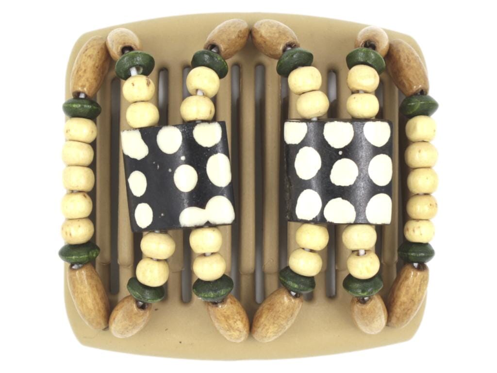 African Butterfly Chameleon Hair Comb - Stones & Bones Blonde 36