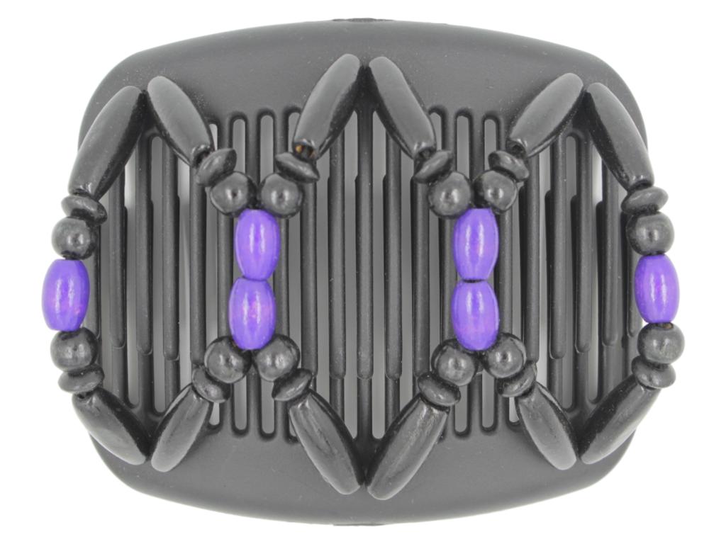 African Butterfly Hair Comb - Beada Black 100