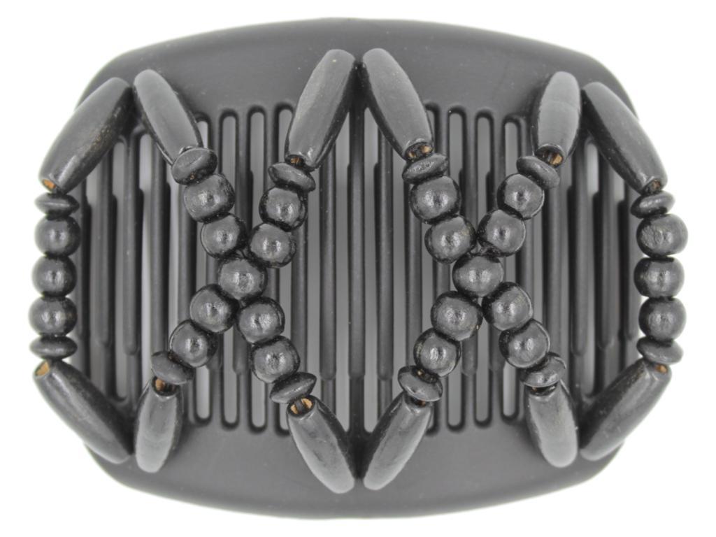 African Butterfly Hair Comb - Beada Black 18
