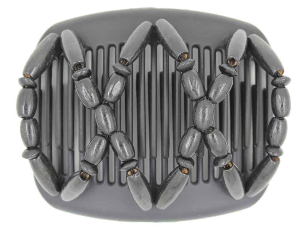 African Butterfly Hair Comb - Beada Black 57