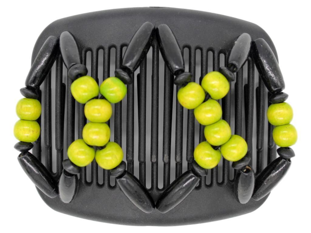 African Butterfly Hair Comb - Beada Black 96