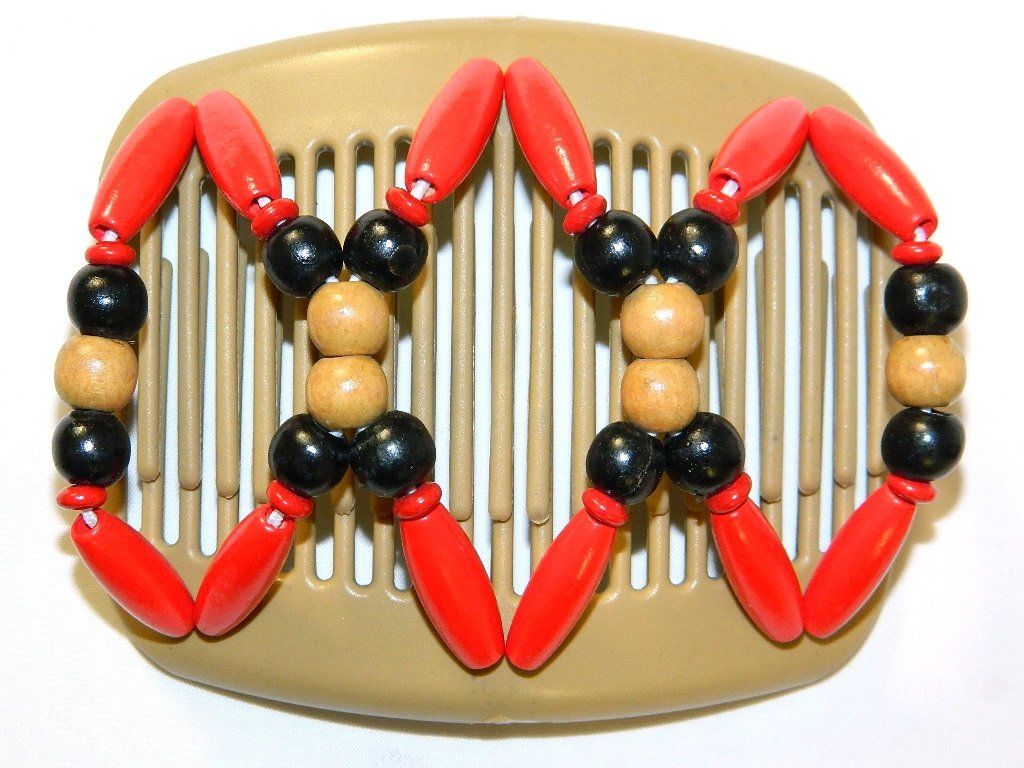 African Butterfly Hair Comb - Beada Blonde 150