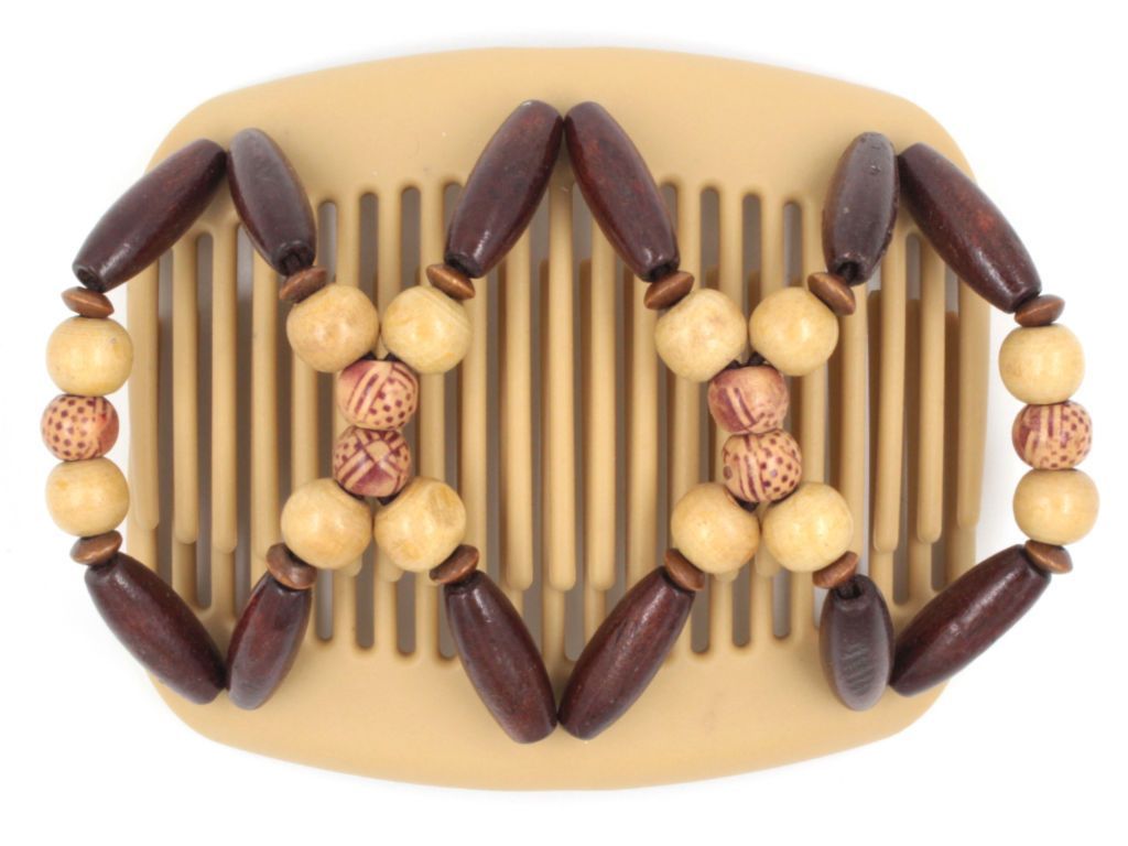 African Butterfly Hair Comb - Beada Blonde 56