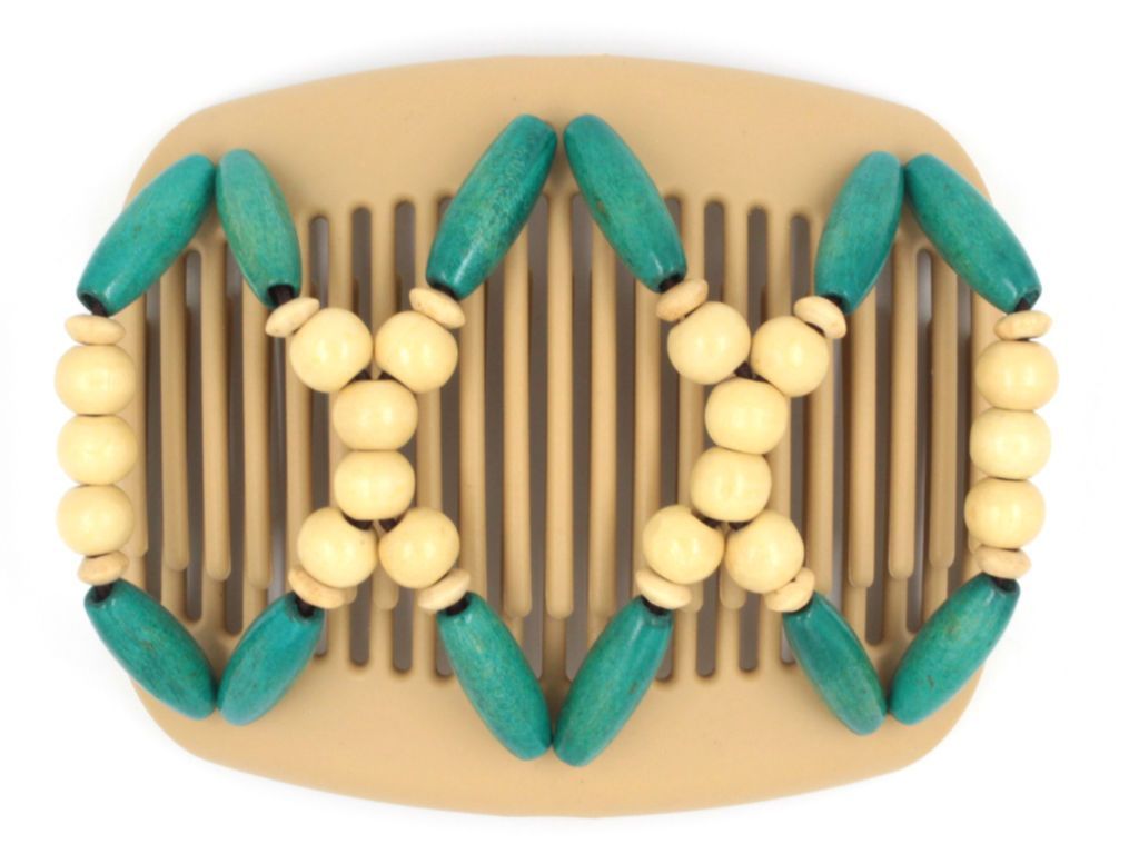 African Butterfly Hair Comb - Beada Blonde 59