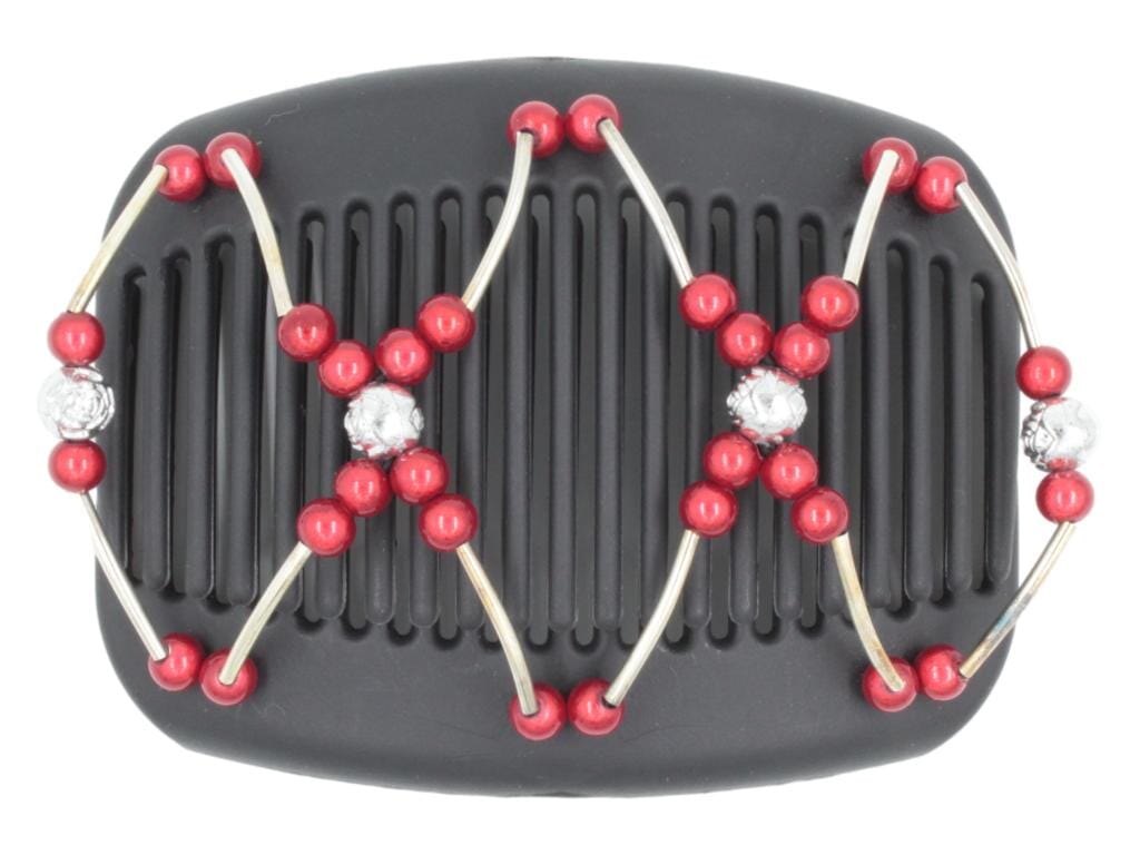African Butterfly Hair Comb - Beada Tube Black 60