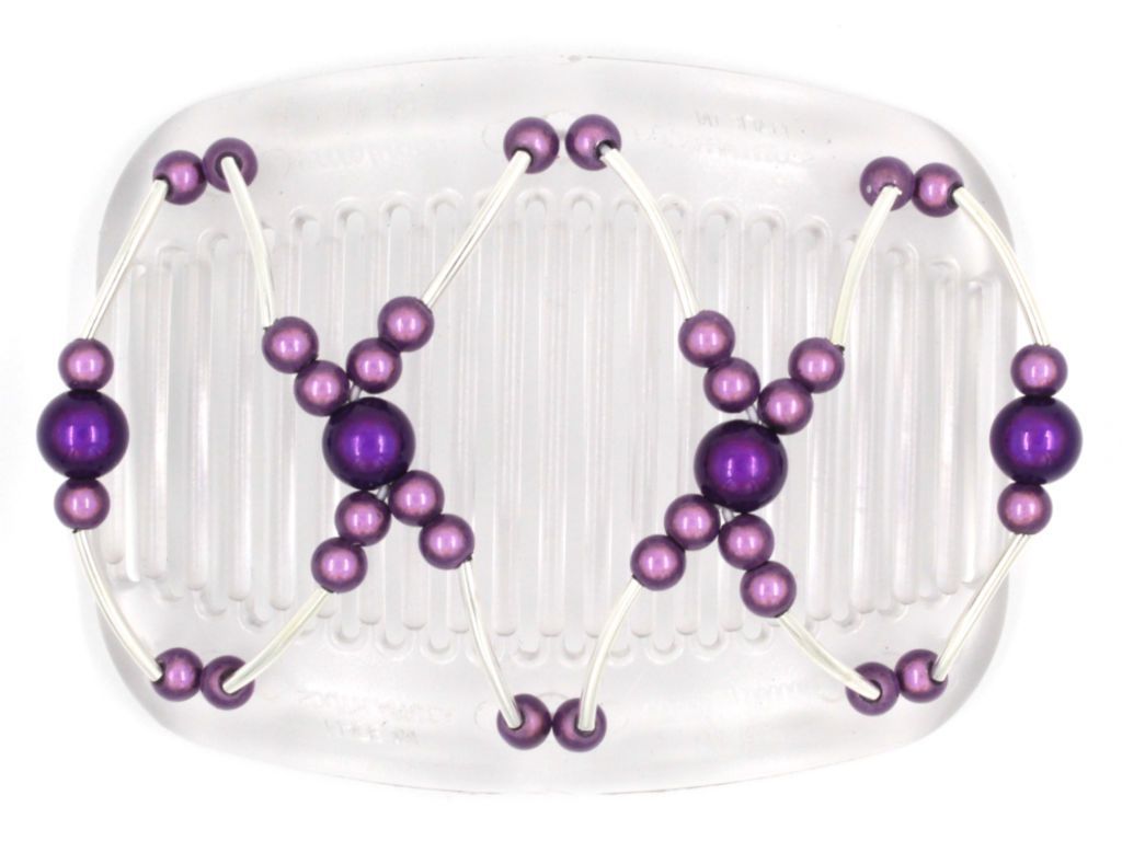 African Butterfly Hair Comb - Beada Tube Clear 23
