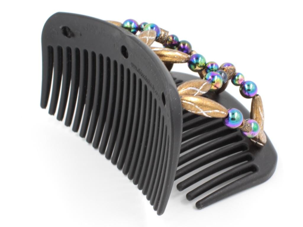 African Butterfly Hair Comb - Dalena Black 126