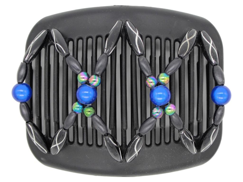 African Butterfly Hair Comb - Dalena Black 88