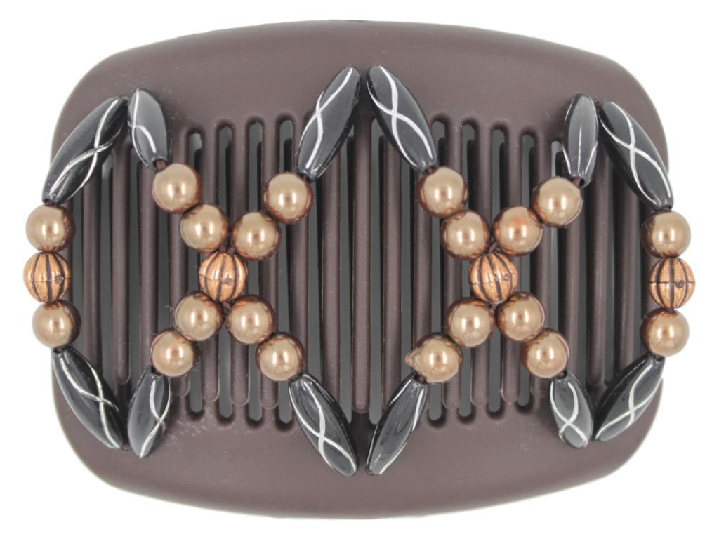 African Butterfly Hair Comb - Dalena Brown 100