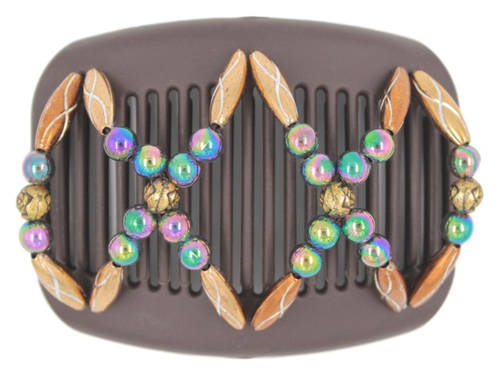 African Butterfly Hair Comb - Dalena Brown 101