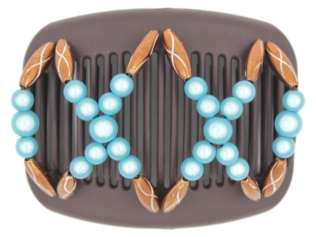African Butterfly Hair Comb - Dalena Brown 102
