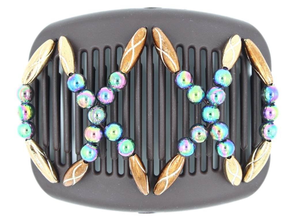 African Butterfly Hair Comb - Dalena Brown 103