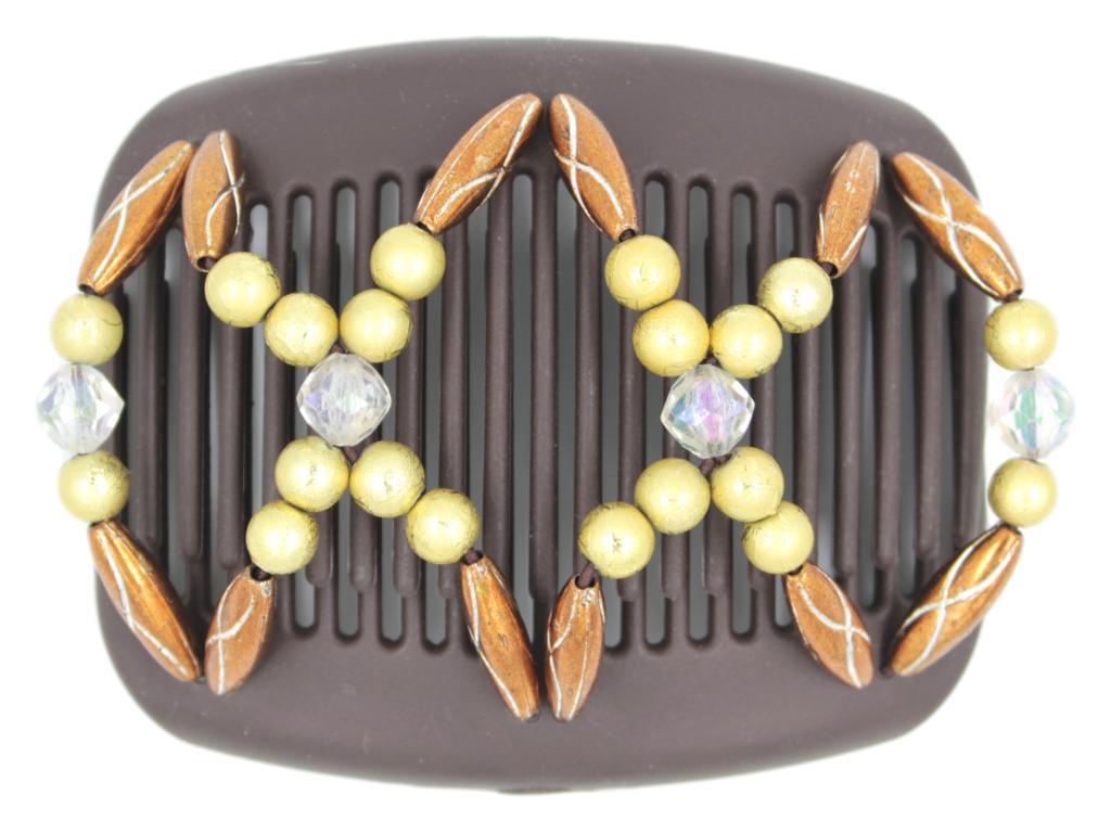 African Butterfly Hair Comb - Dalena Brown 117