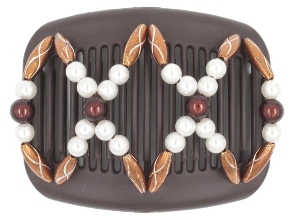 African Butterfly Hair Comb - Dalena Brown 146