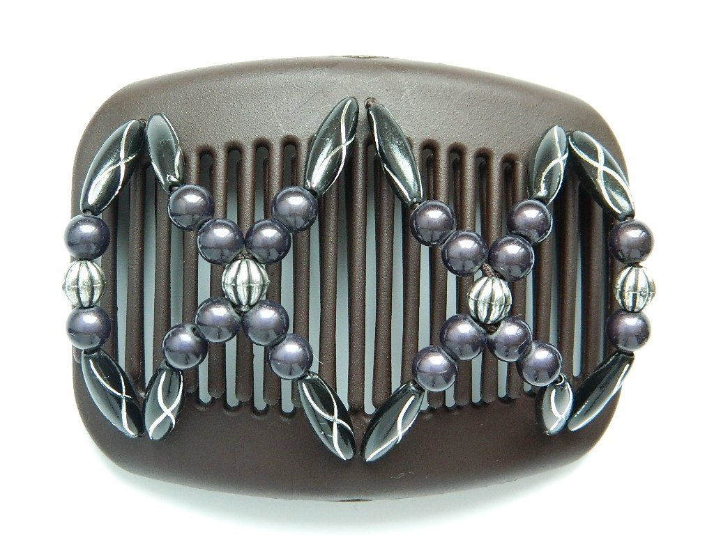 African Butterfly Hair Comb - Dalena Brown 38