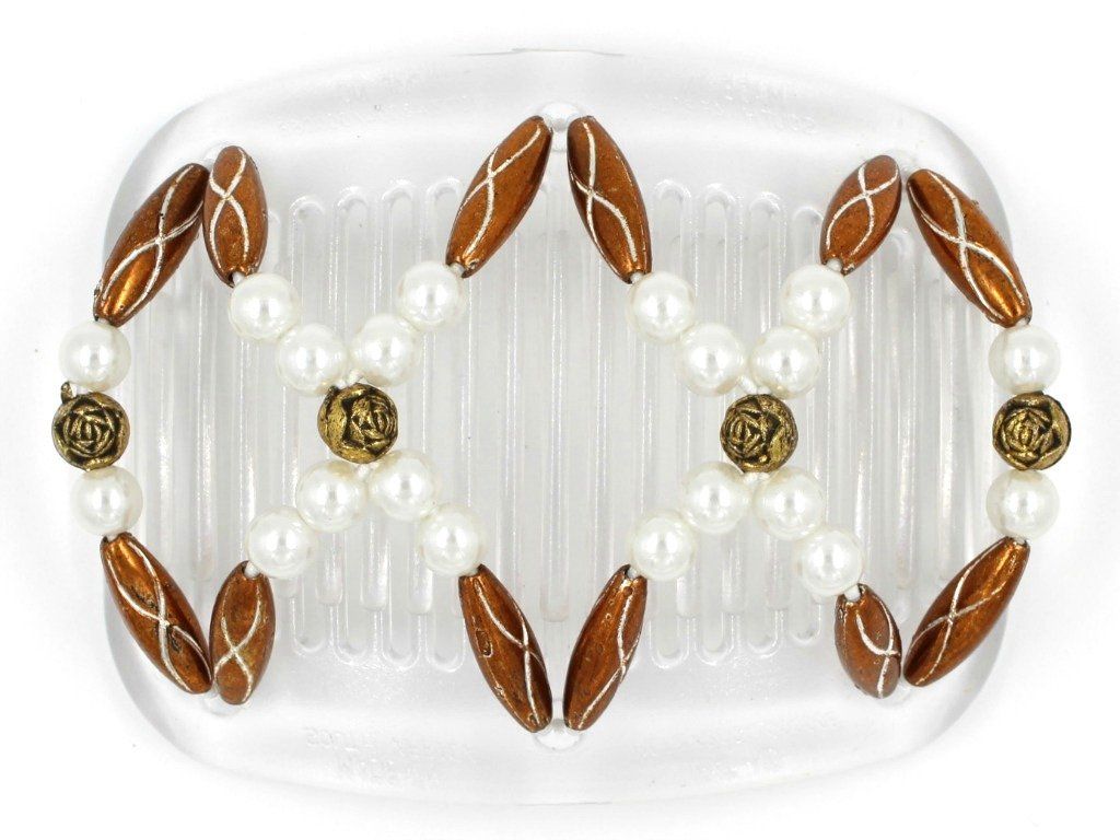 African Butterfly Hair Comb - Dalena Clear 21