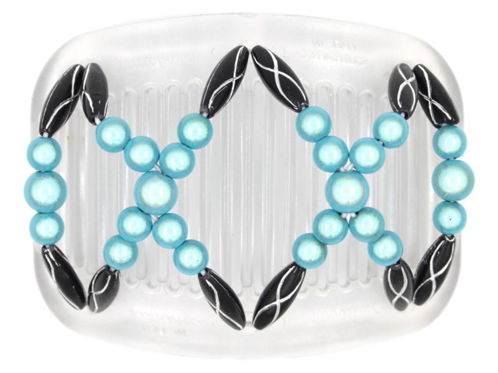 African Butterfly Hair Comb - Dalena Clear 84